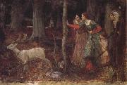 John William Waterhouse The Mystic Wood oil